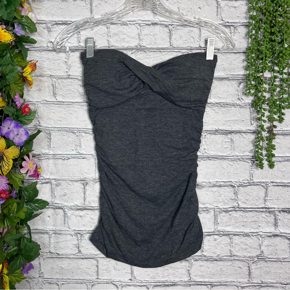 1🌸5/$25🌸Mandee Grey Sleeveless Bandeau Tube Top Size S/M